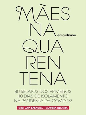 cover image of Mães na quarentena